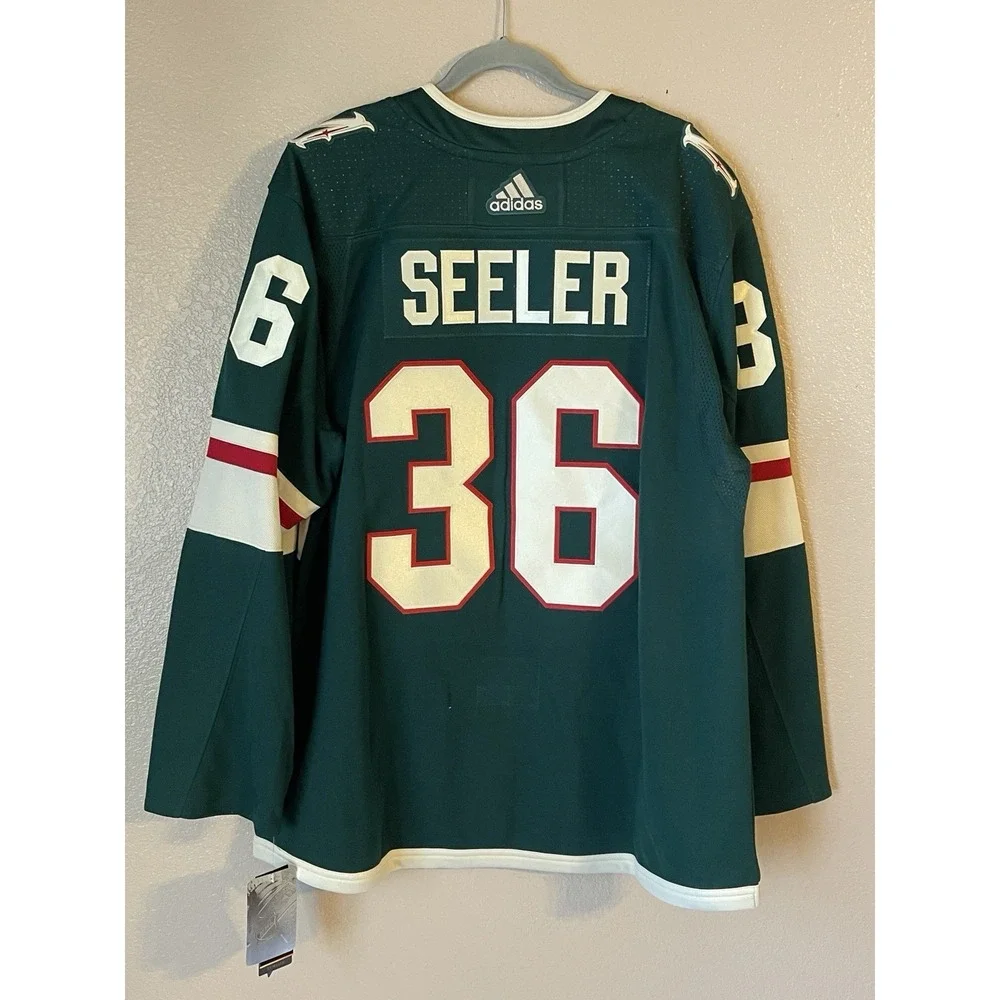Men's 56 NWT Minnesota Wild Nick Seeler #36 Adidas Authentic Home Jersey